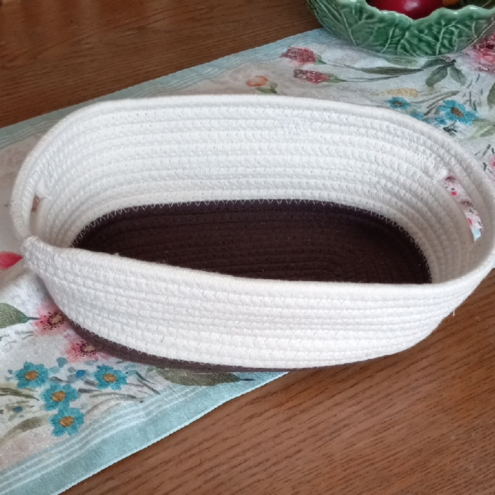 SOLD! Harry And David Woven Fabric Basket